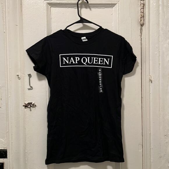 Gildan Tops - NWT Nap Queen Black T-Shirt Juniors Size Large